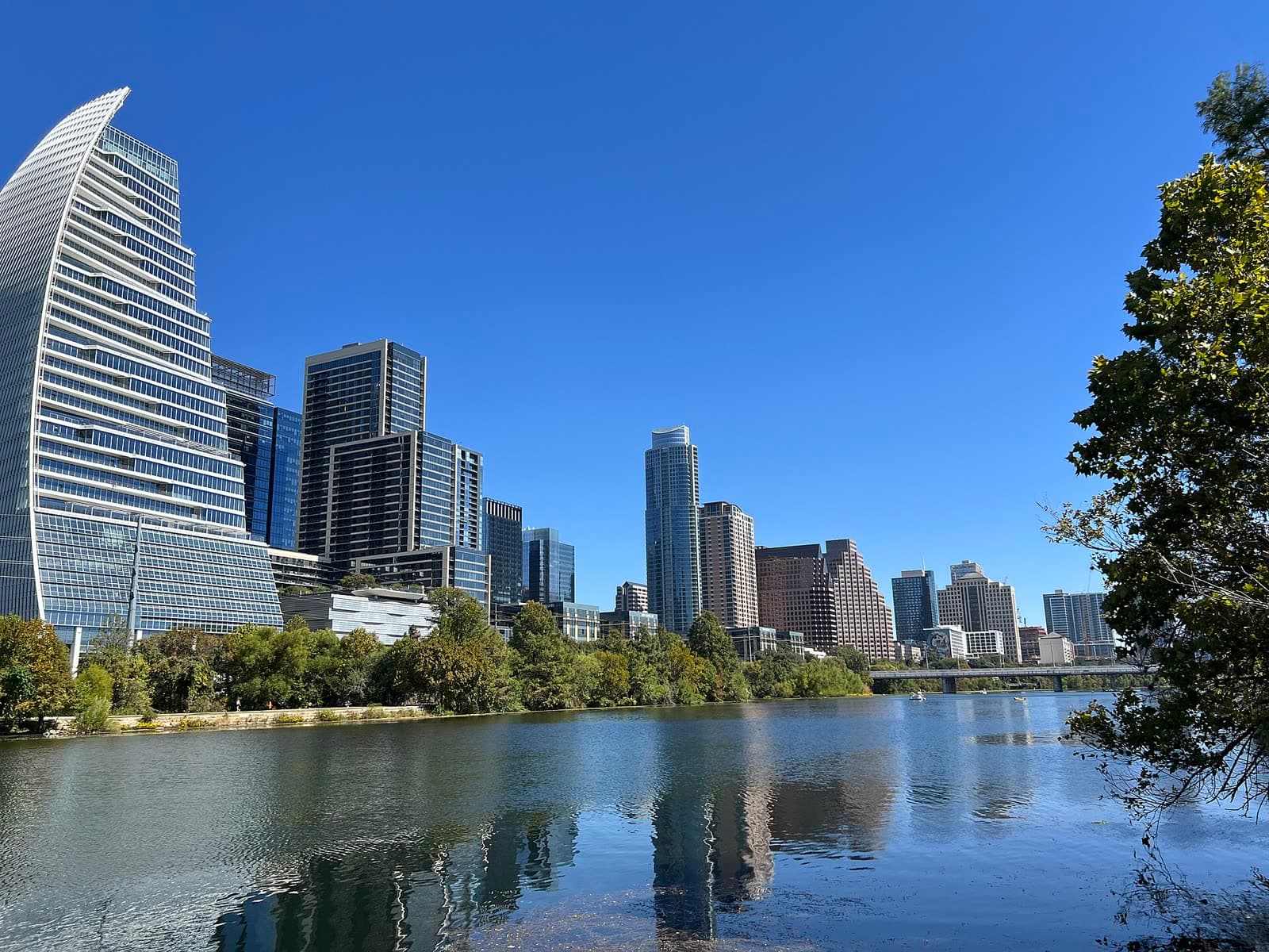Downtown Austin skyline across Lady Bird Lake